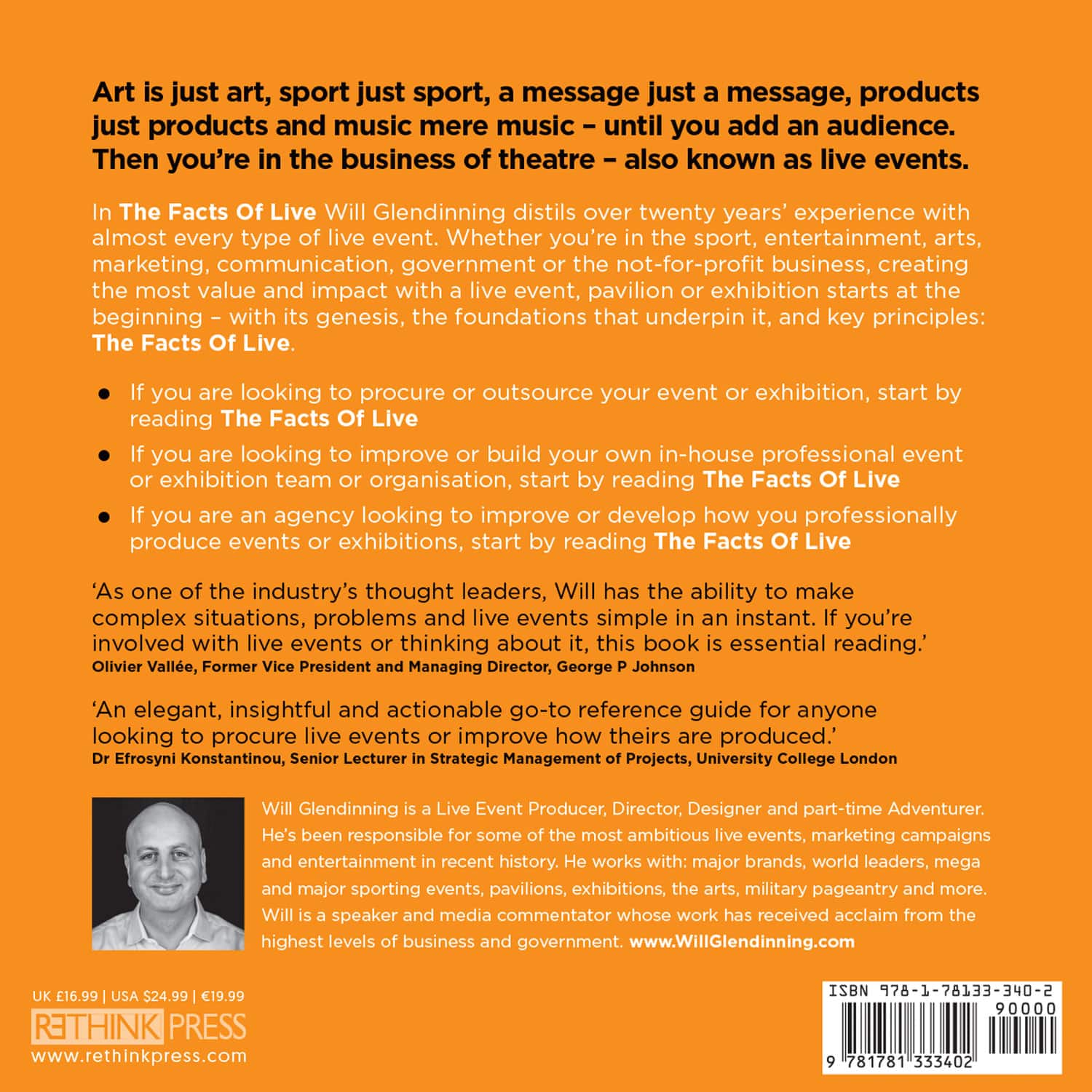 The Facts of Live Will Glendinning